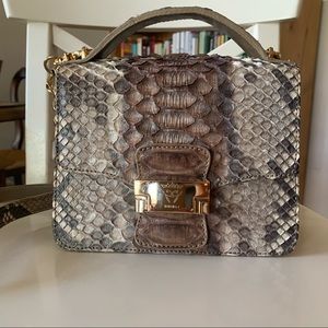 Ghibli Italy python leather crossbody bag